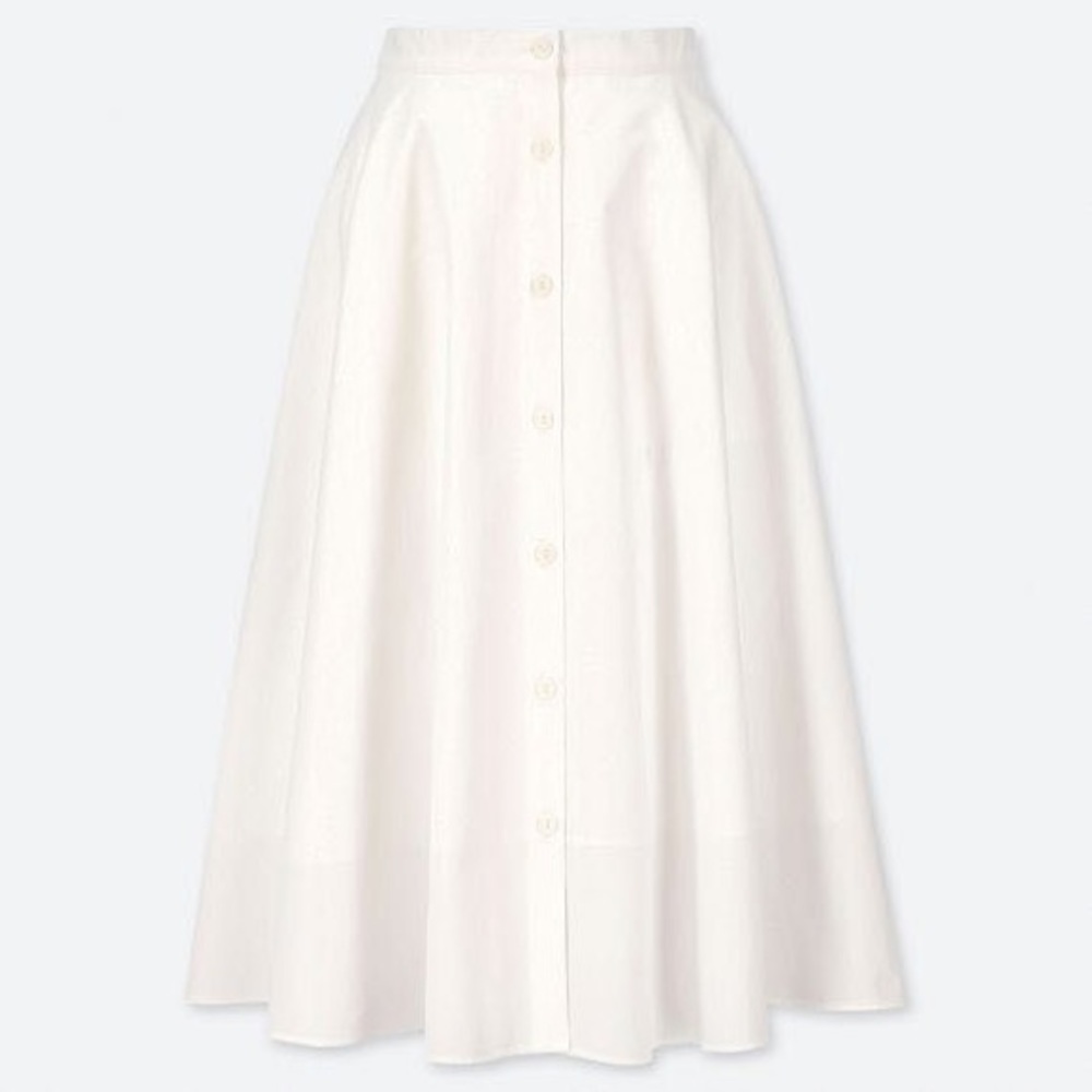 Front Button Circular Skirt